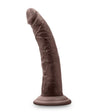 Au Naturel Jack 7 in. Posable Dual Density Dildo Brown