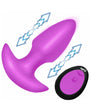 BANG! Thrusting & Vibrating Silicone Butt Plug Purple