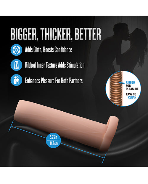 Blush Performance 5.75" Enhancement Sleeve - Beige