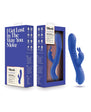 Blush Collection Harper Rechargeable Silicone Rabbit Vibrator - Midnight Blue