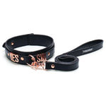 Punishment Yes Sir Collar/Leash - Rose Gold