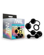 Anal Adventures Platinum Silicone Large Anal Beads Black
