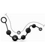 Anal Adventures Platinum Silicone Large Anal Beads Black
