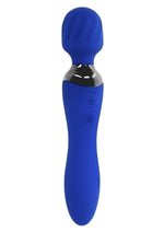 Blue Belle Dual End Vibrating Wand - Blue