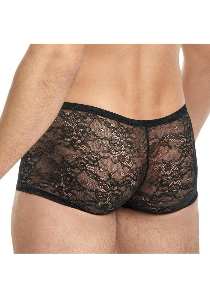 Lace King Lace Boxers - Black