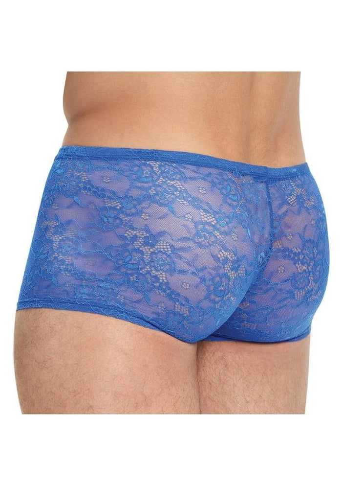 Lace King Lace Boxers - Blue
