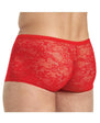 Lace King Lace Boxers - Red