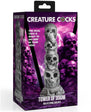 Creature Cocks Tower of Doom Silicone Dildo - Gray/White