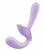 Bodywand I.D. Petal Rechargeable Silicone Strapless Strap-On - Lilac