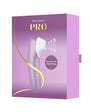 Womanizer Pro Rechargeable Silicone Air Pulse Clitoral Vibrator - Lavender/White