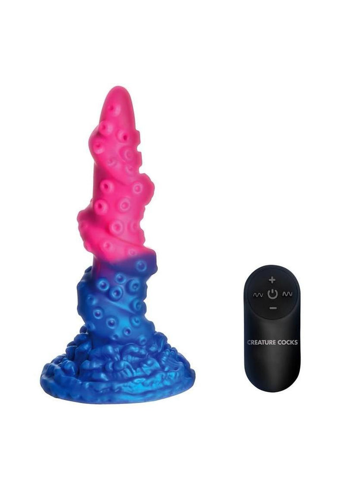 Creature cocks Deluxe Lord Kraken Vibrating Glowing Dildo