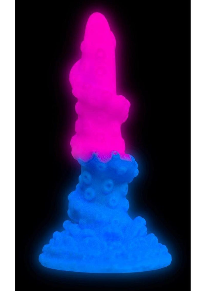 Creature cocks Deluxe Lord Kraken Vibrating Glowing Dildo