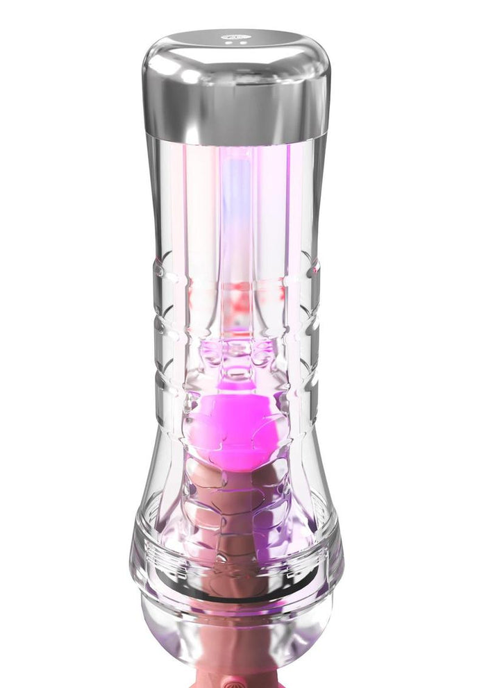 PDX Elite ViewTube XXL See-Thru EZ-Grip LED Stroker - Clear