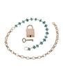 Sex & Mischief Indica Crystal Day Collar - Green/Gold