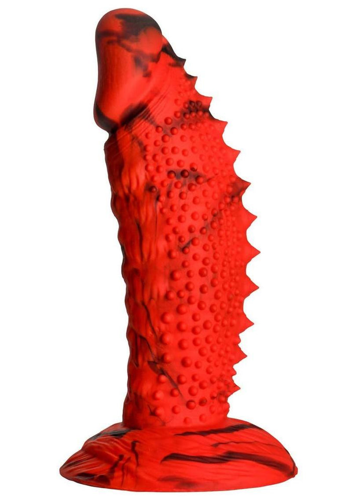 Creature Cocks Gojira Silicone Dildo - Red/Black