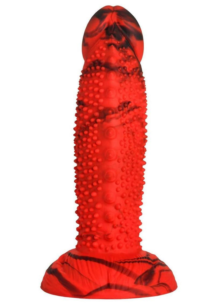 Creature Cocks Gojira Silicone Dildo - Red/Black