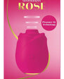 Womanizer Rose Rechargeable Silicone Air Pulse Clitoral Vibrator - Pink/Gold
