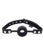 Edge Silicone Ring Gag - Black/Silver