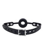 Edge Silicone Ring Gag - Black/Silver