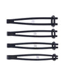 Edge Silicone Pinching Rods - Black