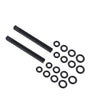 Edge Silicone Pinching Rods - Black