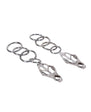 Edge Tuggable Clover Clamps - Silver/Black