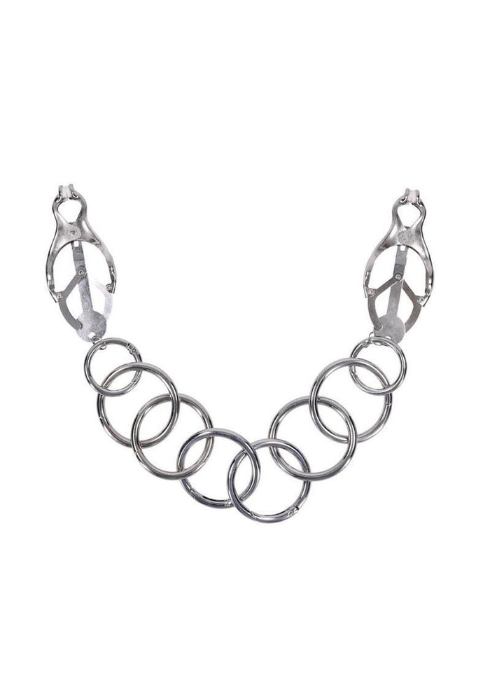 Edge Tuggable Clover Clamps - Silver/Black