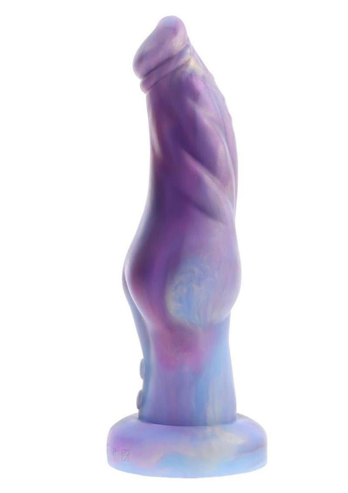 Gender X Imaginary Friend Rechargeable Silicone Vibrating Dildo with Remote - Multicolor