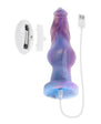 Gender X Imaginary Friend Rechargeable Silicone Vibrating Dildo with Remote - Multicolor