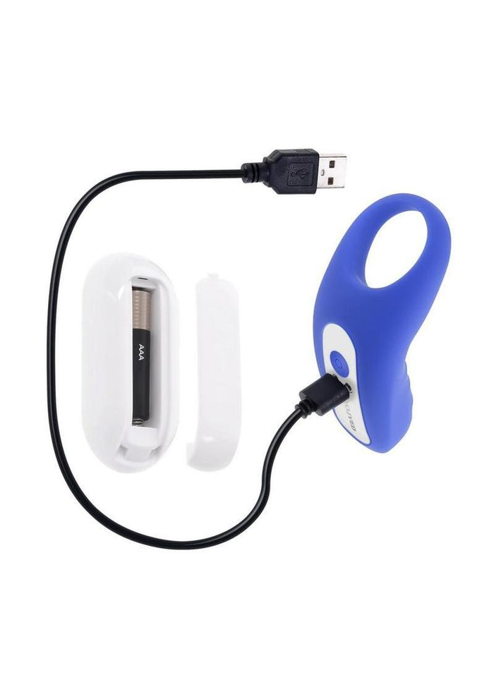 Take Your Pick Rechargeable Silicone Bullet Set with Remote - Blue/White