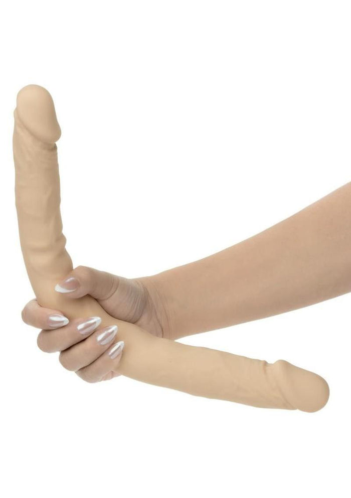 Silicone Studs Bend and Hold Dual Dildo 16in