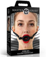 Master Series Forced Silicone Feeding Gag - Black