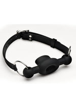 Master Series Forced Silicone Feeding Gag - Black
