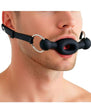 Master Series Forced Silicone Feeding Gag - Black