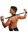 Master Series Dominion Bar with Collar & Restraints - Black/Silver