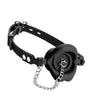 Master Series Plugged Silicone Feeding Gag - Black