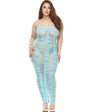 Lapdance Lingerie Blue Horizon Maxi Dress - Queen Size
