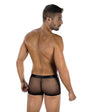 Envy Menswear Sheer Command Buckle Boxer Briefs - OS - Black