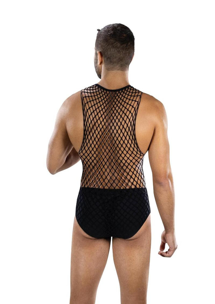 Envy Menswear Full Effect Fishnet (2 Piece) - OS - Black