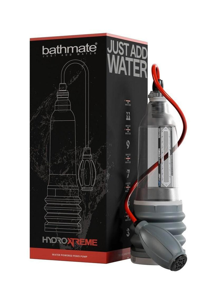 Bathmate HydroXtreme8 Penis Pump Only - Clear/Gray