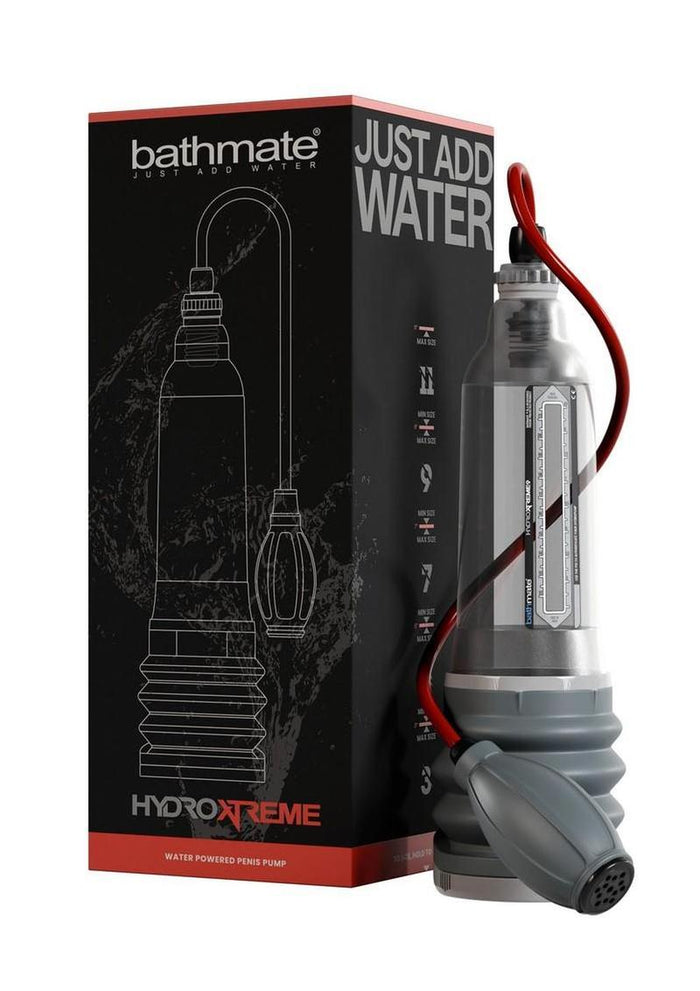 Bathmate HydroXtreme9 Penis Pump Only - Clear/Gray
