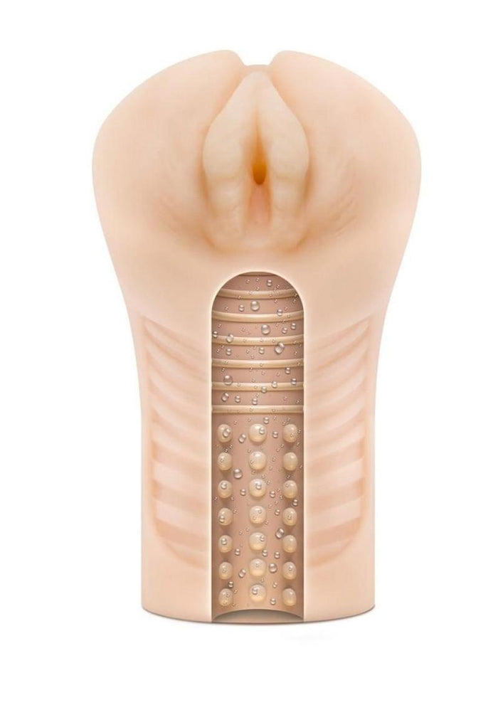 EnLust Georgia Male Masturbator with Bullet Vibrator - Pussy - Vanilla