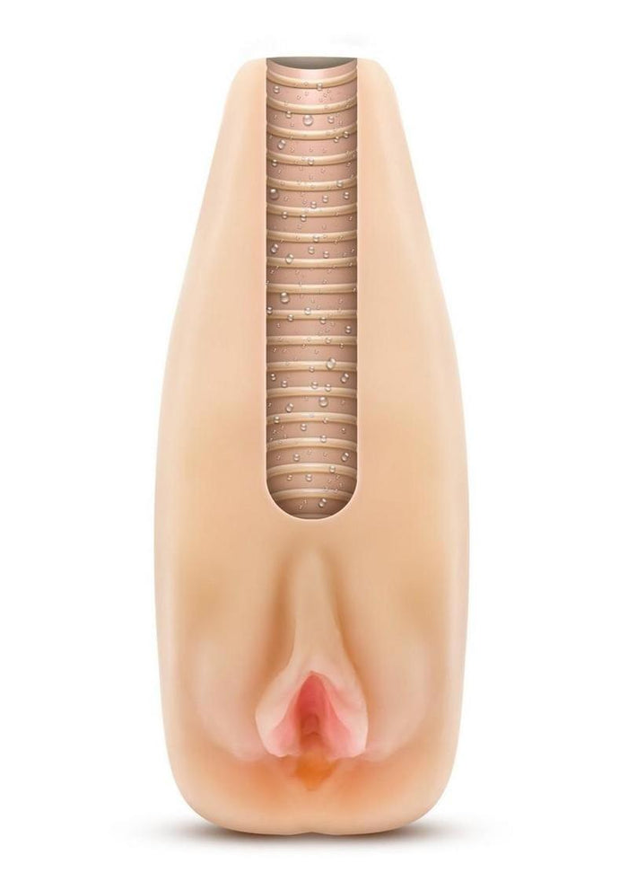 EnLust Sabrina Male Masturbator with Bullet Vibrator - Pussy - Vanilla