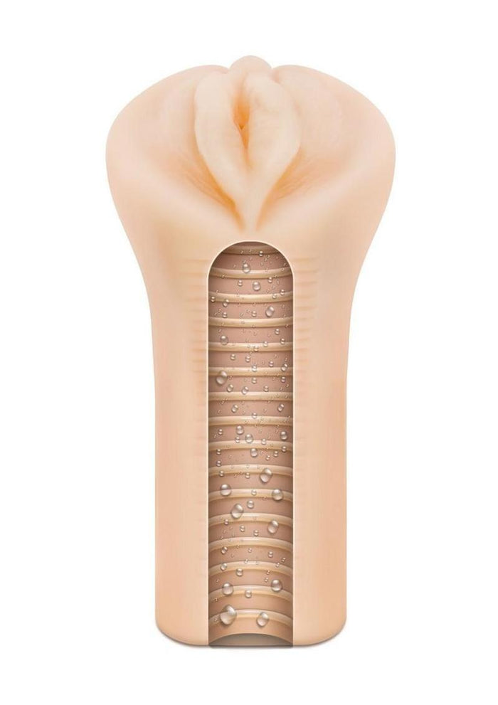 EnLust Emma Male Masturbator with Bullet Vibrator - Pussy - Vanilla