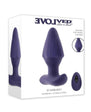 Starburst Rechargeable Silicone Expandable Anal Plug with Remote - Purple