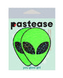 Glow-in-the-Dark Glitter Alien Pasties Green
