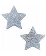 Pastease Crystal Sparkling Star Pasties Silver