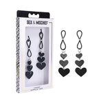 Sex & Mischief Heart Nipple Ties