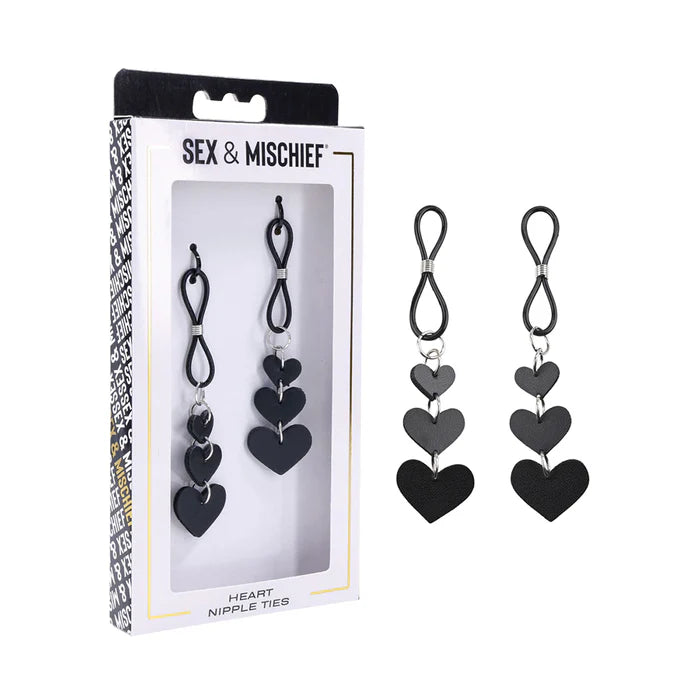 Sex & Mischief Heart Nipple Ties