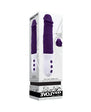 Plum Thrust Rechargeable Silicone Dildo - Purple/White